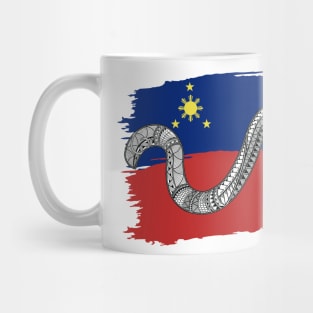 Philippine Flag Tribal line Art / Baybayin word YA Mug